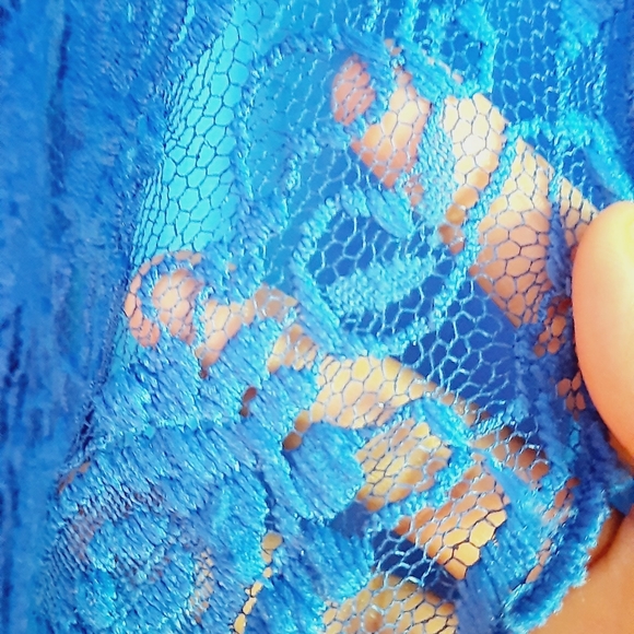 Blue Lace Full Shrug slip - Picture 4 of 5